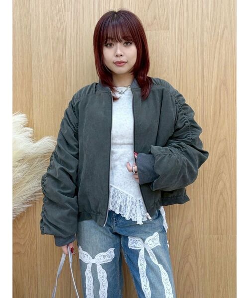 EVRIS（エヴリス）の「レースドッキングアシンメトリートップス（Tシャツ/カットソー・レディース・ホワイト/ブラック・FREE）」の22枚目の写真