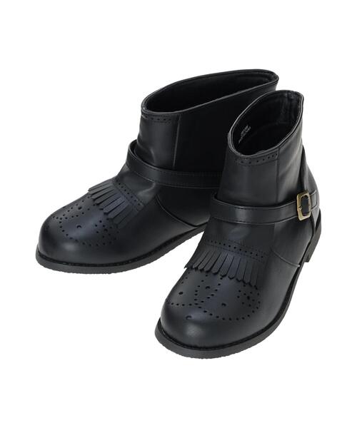 Samansa Mos2（サマンサ モスモス）の「メダリオンキルトショートブーツ（ブーツ・レディース・ブラウン/ブラック・S/M/XL/L）」の9枚目の写真