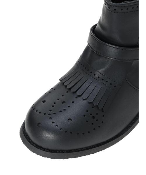 Samansa Mos2（サマンサ モスモス）の「メダリオンキルトショートブーツ（ブーツ・レディース・ブラウン/ブラック・S/M/XL/L）」の12枚目の写真