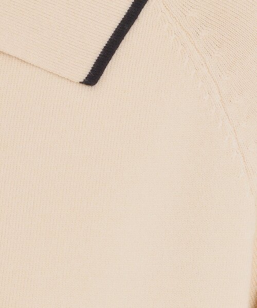 ITS'DEMO（イッツデモ）の「【手洗い可】ポロ衿ニットワンピース（ワンピース・レディース・ブラック/ライトベージュ/ブラウン系その他・00）」の15枚目の写真