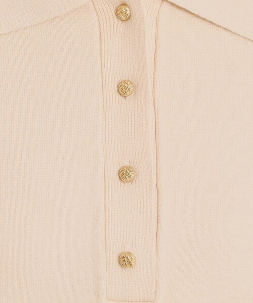 ITS'DEMO（イッツデモ）の「【手洗い可】ポロ衿ニットワンピース（ワンピース・レディース・ブラック/ライトベージュ/ブラウン系その他・00）」の20枚目の写真