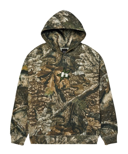 ハック HUK フィッシングウェア パーカー 迷彩 XL HUF X REALTREE HEAVYWEIGHT HOODIE（パーカー）｜HUF（ハフ）の