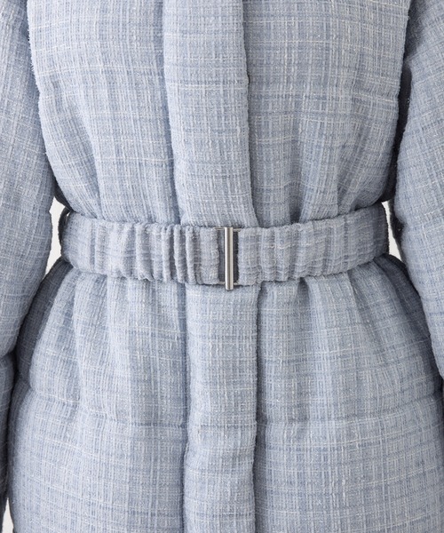 one after another NICE CLAUP(ワンアフターアナザーナイスクラップ)の「フード付きミドルフェイクダウンコート(その他アウター・レディース・ブラック/サックスブルー/オフホワイト・SMALL/MEDIUM)」の6枚目の写真