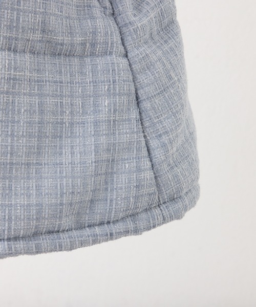 one after another NICE CLAUP(ワンアフターアナザーナイスクラップ)の「フード付きミドルフェイクダウンコート(その他アウター・レディース・ブラック/サックスブルー/オフホワイト・SMALL/MEDIUM)」の8枚目の写真