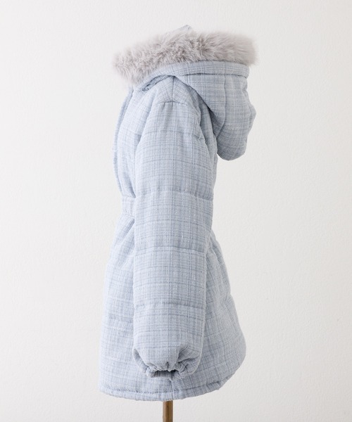 セール】フード付きミドルフェイクダウンコート（その他アウター