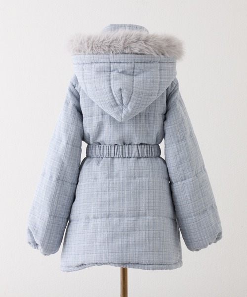 セール】フード付きミドルフェイクダウンコート（その他アウター