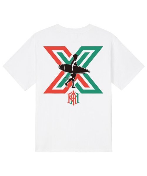 KAN6312(カン6312)の「KTW0150 サーフィンボーイ 半袖Tシャツ - ホワイト(Tシャツ/カットソー・メンズ・その他・SMALL/MEDIUM/LARGE/X-LARGE)」の1枚目の写真