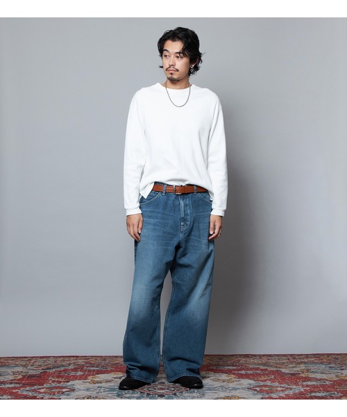 Lee（リー）の「Lee/リー【101 101周年記念特別モデル】ANNIVERSARY 101-Z WIDE ワイドデニムパンツ セットアップ可（デニムパンツ・メンズ・ブルー・X-LARGE/LARGE/MEDIUM/SMALL）」の4枚目の写真