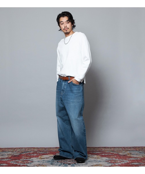 Lee（リー）の「Lee/リー【101 101周年記念特別モデル】ANNIVERSARY 101-Z WIDE ワイドデニムパンツ セットアップ可（デニムパンツ・メンズ・ブルー・X-LARGE/LARGE/MEDIUM/SMALL）」の6枚目の写真