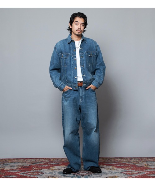 Lee（リー）の「Lee/リー【101 101周年記念特別モデル】ANNIVERSARY 101-Z WIDE ワイドデニムパンツ セットアップ可（デニムパンツ・メンズ・ブルー・X-LARGE/LARGE/MEDIUM/SMALL）」の7枚目の写真