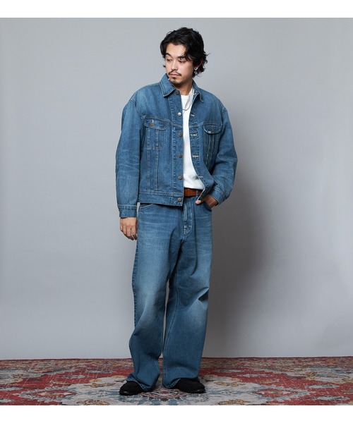 Lee（リー）の「Lee/リー【101 101周年記念特別モデル】ANNIVERSARY 101-Z WIDE ワイドデニムパンツ セットアップ可（デニムパンツ・メンズ・ブルー・X-LARGE/LARGE/MEDIUM/SMALL）」の8枚目の写真