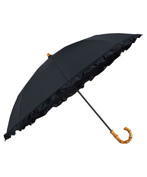 UVO(ウーボ)の「最強の日傘「UVO」 折りたたみ2段 親骨55cm フリル Wpc.(折りたたみ傘・レディース・ベージュ/ラベンダー/サンドベージュ/オフホワイト/グレー/ブラック/サックスブルー・FREE)」の18枚目の写真