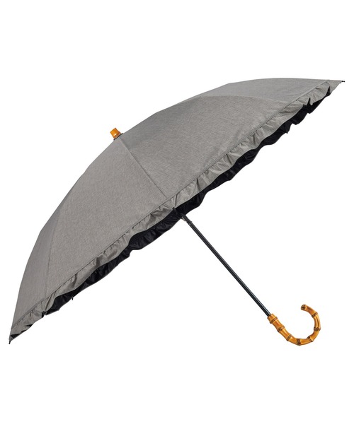 UVO(ウーボ)の「最強の日傘「UVO」 折りたたみ2段 親骨55cm フリル Wpc.(折りたたみ傘・レディース・ベージュ/ラベンダー/サンドベージュ/オフホワイト/グレー/ブラック/サックスブルー・FREE)」の21枚目の写真