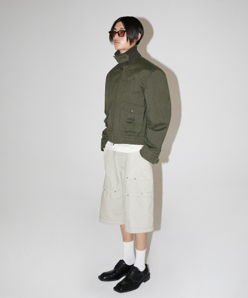 LMOOD（エルムード）の「チェスター ハンティング ブルゾンジャケット カーキ（ミリタリージャケット・レディース・その他・44/46/48）」の5枚目の写真