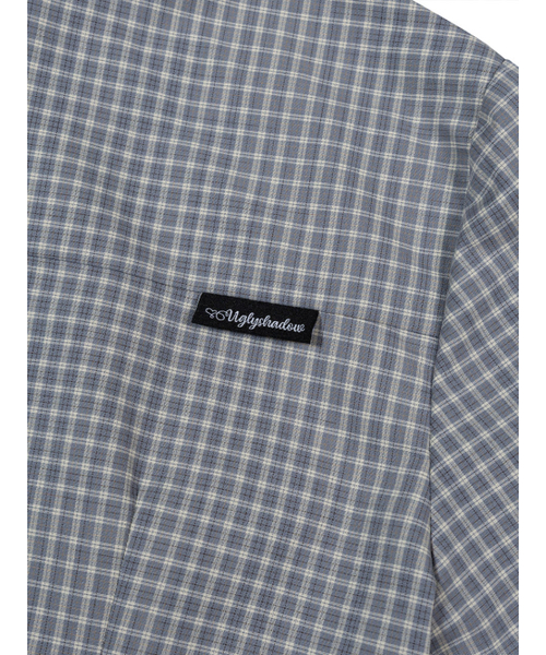 UGLY SHADOW(アグリーシャドウ)の「Check Ribbon Shirt (Blue)(シャツ/ブラウス・レディース・その他・FREE)」の8枚目の写真