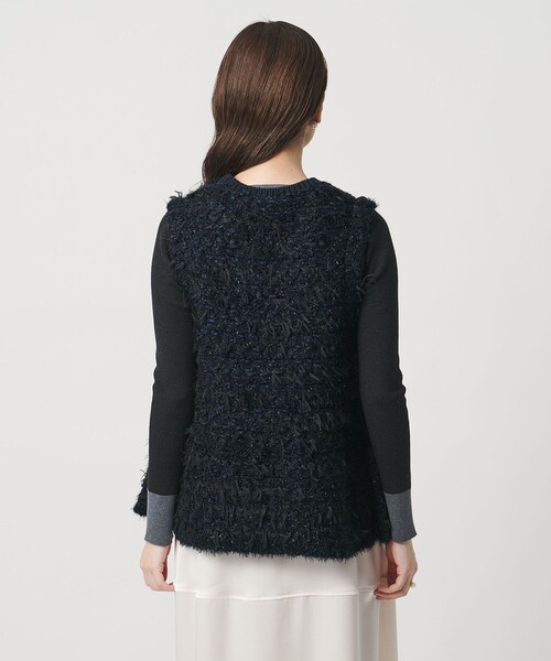 ミックスヤーン ペプラム ベスト（ベスト）｜UNITED ARROWS