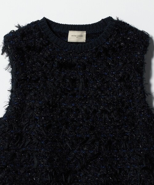 ミックスヤーン ペプラム ベスト（ベスト）｜UNITED ARROWS