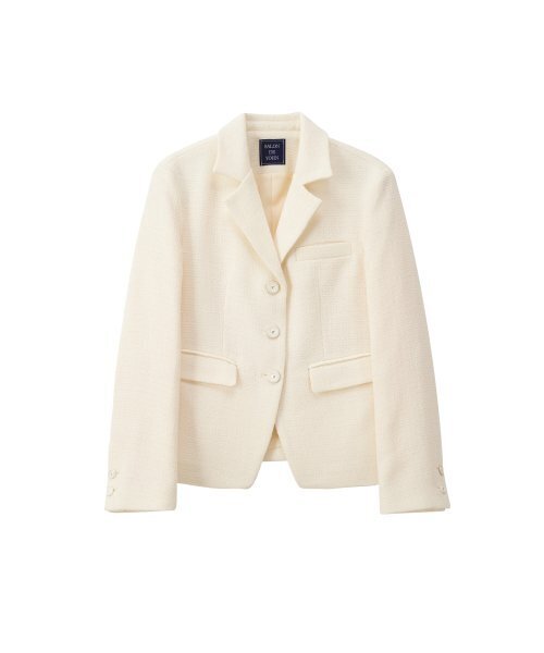 SALON DE YOHN(サロンドヨーン)の「Classic Tweed Jacket_ Ivory(テーラードジャケット・レディース・その他・MEDIUM/SMALL)」の4枚目の写真