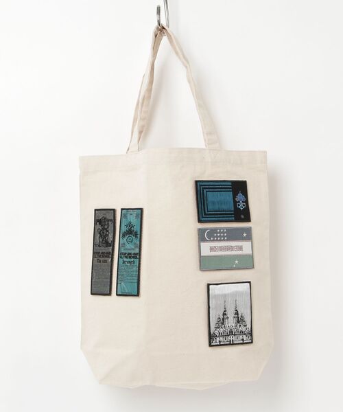 Children of the discordance(チルドレン オブ ザ ディスコ-ダンス)の「Children of the discordance / dawn PATCH TOTE BAG / COTDACB-909(トートバッグ・メンズ・ブラック/ナチュラル・ONESIZE)」の2枚目の写真