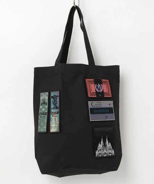 Children of the discordance(チルドレン オブ ザ ディスコ-ダンス)の「Children of the discordance / dawn PATCH TOTE BAG / COTDACB-909(トートバッグ・メンズ・ブラック/ナチュラル・ONESIZE)」の1枚目の写真