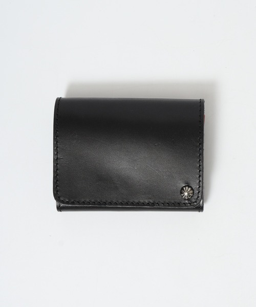 FUNALIVE（ファンアライブ）の「栃木レザー スタッズ コンパクト財布（財布・メンズ・ブラック/カーキ/ネイビー/ダークブラウン/キャメル/ブラック系/ブラック系1・FREE）」の8枚目の写真