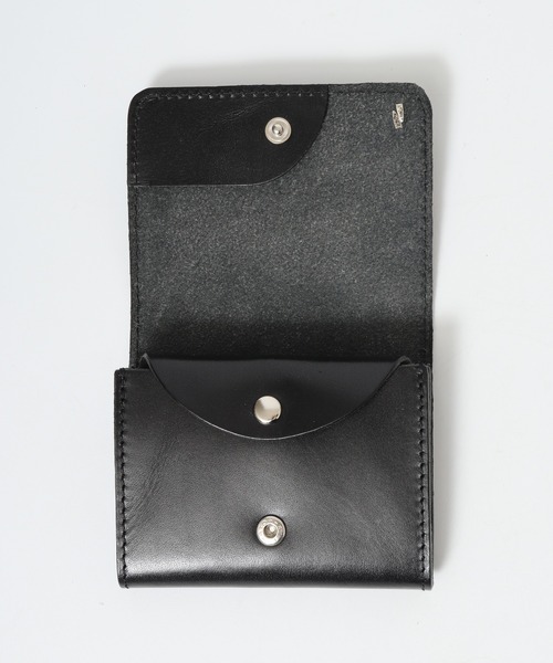 FUNALIVE（ファンアライブ）の「栃木レザー スタッズ コンパクト財布（財布・メンズ・ブラック/カーキ/ネイビー/ダークブラウン/キャメル/ブラック系/ブラック系1・FREE）」の9枚目の写真