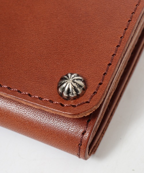 FUNALIVE（ファンアライブ）の「栃木レザー スタッズ コンパクト財布（財布・メンズ・ブラック/カーキ/ネイビー/ダークブラウン/キャメル/ブラック系/ブラック系1・FREE）」の21枚目の写真