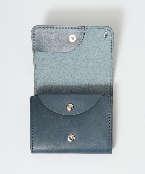 FUNALIVE（ファンアライブ）の「栃木レザー スタッズ コンパクト財布（財布・メンズ・ブラック/カーキ/ネイビー/ダークブラウン/キャメル/ブラック系/ブラック系1・FREE）」の17枚目の写真