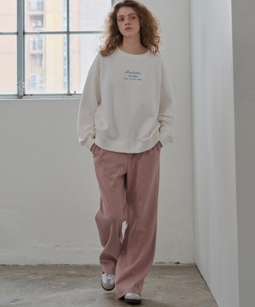 MALOUPE（マロップ）の「2303 ニットコーデュロイフレアパンツ（ピンク）（その他パンツ・レディース・ピンク・MEDIUM/SMALL）」の3枚目の写真