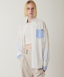 RAVEROUS（レイバーロス）の「レイヤードシャツ ホワイト（シャツ/ブラウス）」