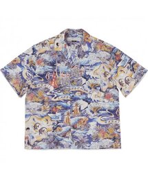 DV.LOT 684 LAND OF ALOHA shirt -Blue-