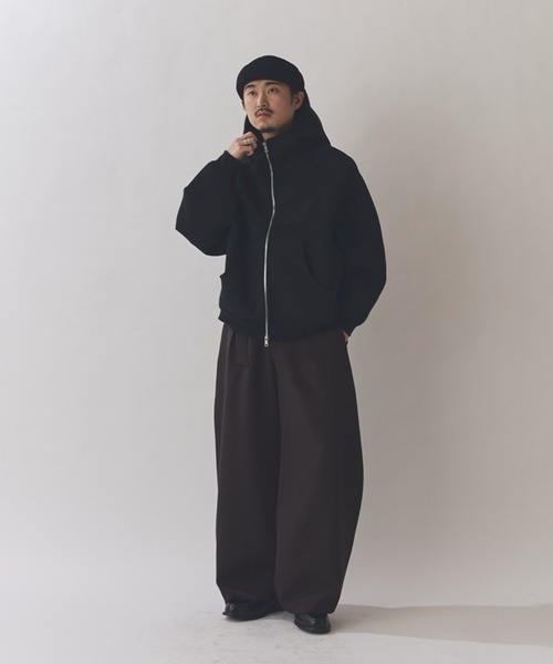 Lui's（ルイス）の「ダブルカスタムジャガードフーディ（パーカー・メンズ・ブラック/グレー・FREE）」の6枚目の写真