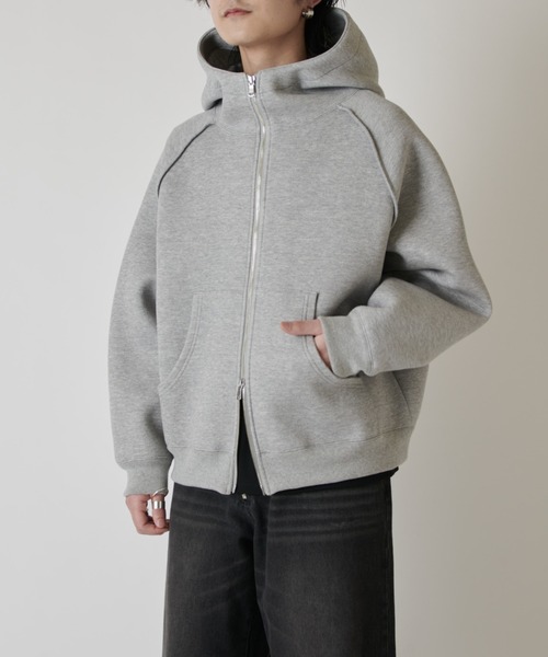 Lui's(ルイス)の「ダブルカスタムジャガードフーディ(パーカー・メンズ・ブラック/グレー・FREE)」の15枚目の写真