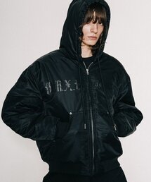 VASTIC（バスティック）の「ナイロンフードパーカーダウンジャケット_ブラック（ダウンジャケット/コート）」