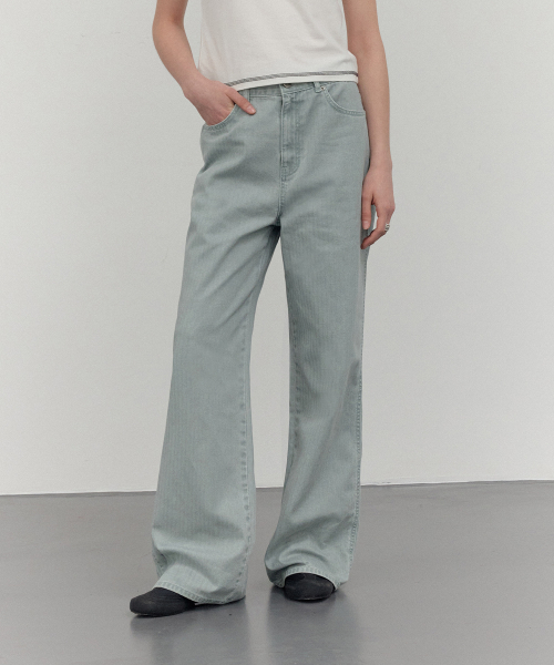 CITTA(シータ)の「ストライプワイドパンツ_CTD415(ミント)(その他パンツ・レディース・ミント・MEDIUM)」の3枚目の写真