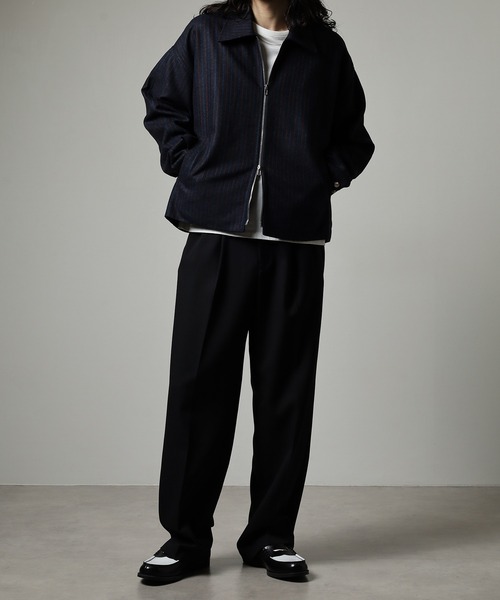 セール】ストライプZIPブルゾン（ブルゾン）｜FUNALIVE（ファン