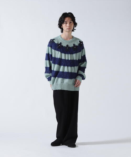 ROYAL FLASH（ロイヤルフラッシュ）の「amok /アモク/STAR BORDER KNIT（ニット/セーター・メンズ・ピンク/ネイビー・F）」の19枚目の写真