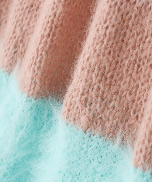 ROYAL FLASH（ロイヤルフラッシュ）の「amok /アモク/STAR BORDER KNIT（ニット/セーター・メンズ・ピンク/ネイビー・F）」の4枚目の写真