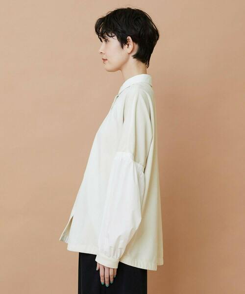 FRAPBOIS（フラボア）の「ベルベットシャツ（シャツ/ブラウス・レディース・ブラック/ホワイト・1）」の18枚目の写真