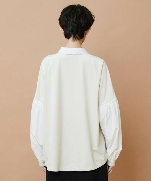 FRAPBOIS（フラボア）の「ベルベットシャツ（シャツ/ブラウス・レディース・ブラック/ホワイト・1）」の19枚目の写真