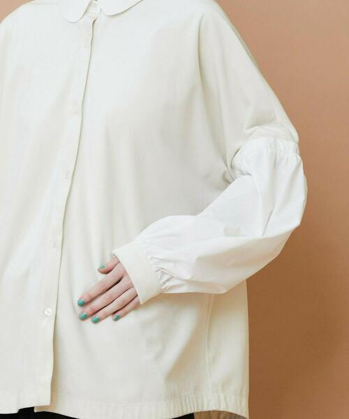 FRAPBOIS（フラボア）の「ベルベットシャツ（シャツ/ブラウス・レディース・ブラック/ホワイト・1）」の20枚目の写真