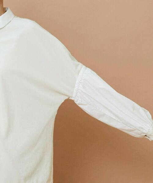 FRAPBOIS（フラボア）の「ベルベットシャツ（シャツ/ブラウス・レディース・ブラック/ホワイト・1）」の3枚目の写真