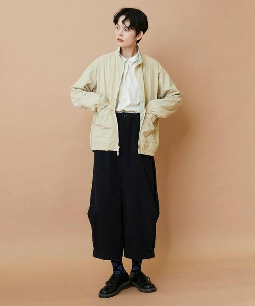 FRAPBOIS（フラボア）の「ベルベットシャツ（シャツ/ブラウス・レディース・ブラック/ホワイト・1）」の9枚目の写真