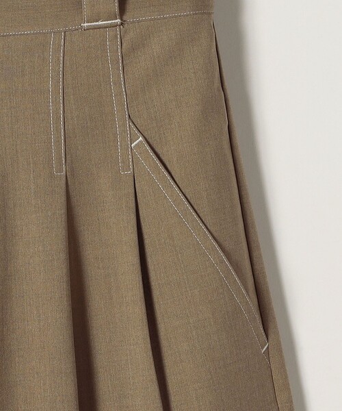 quaranciel（カランシエル）の「quaranciel:〈洗濯機可能〉ハイウエスト ワイド 2タック パンツ（その他パンツ・レディース・ブラック/ベージュ・38/40）」の22枚目の写真