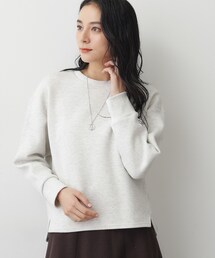【洗える】バックヘンリーソフトボンディングカットソー
