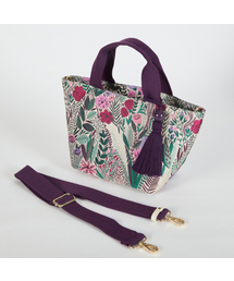 MAIA（マイア）の「Rose Bead Charm Tote Bag - Purple（トートバッグ）」