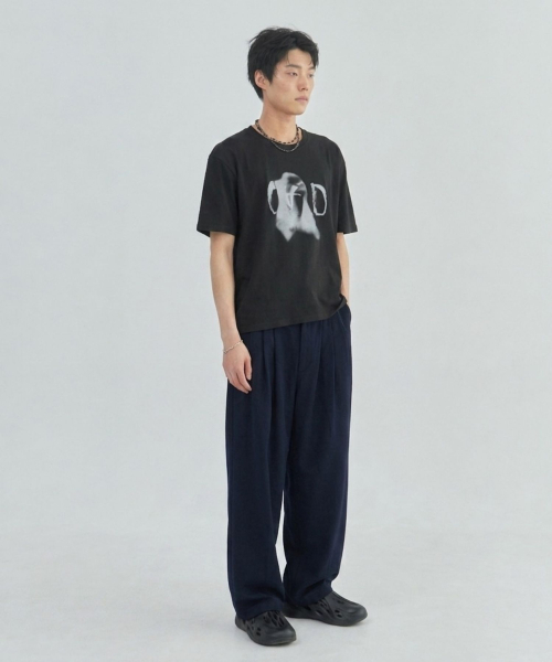 LAD EDITION（ラッドエディション）の「ドラフトストリングワイドパンツ_ネイビー（スラックス・メンズ・その他・FREE）」の2枚目の写真