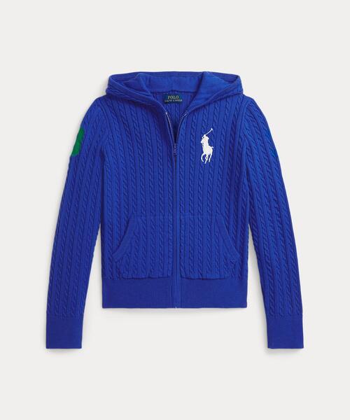 Big Pony ミニケーブル フルジップ フーディ（パーカー）｜POLO RALPH