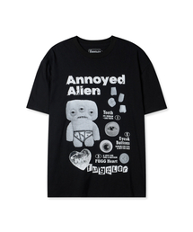 FUGGLER（パグラー）の「パーグラーエイリアンコラージュTシャツ(ブラック)（Tシャツ/カットソー）」