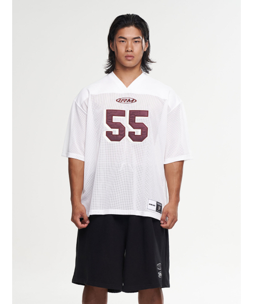 ONERM(ワンアルエム)の「ワイルドキャッツ ラグビー ジャージ オフホワイト(Tシャツ/カットソー・レディース・その他・MEDIUM/LARGE/X-LARGE)」の1枚目の写真